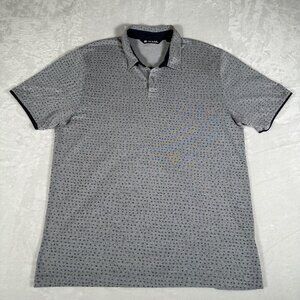 Travis Mathew Polo Shirt Men Size L Short Sleeve Embroidered Golf Wood Ranch GUC